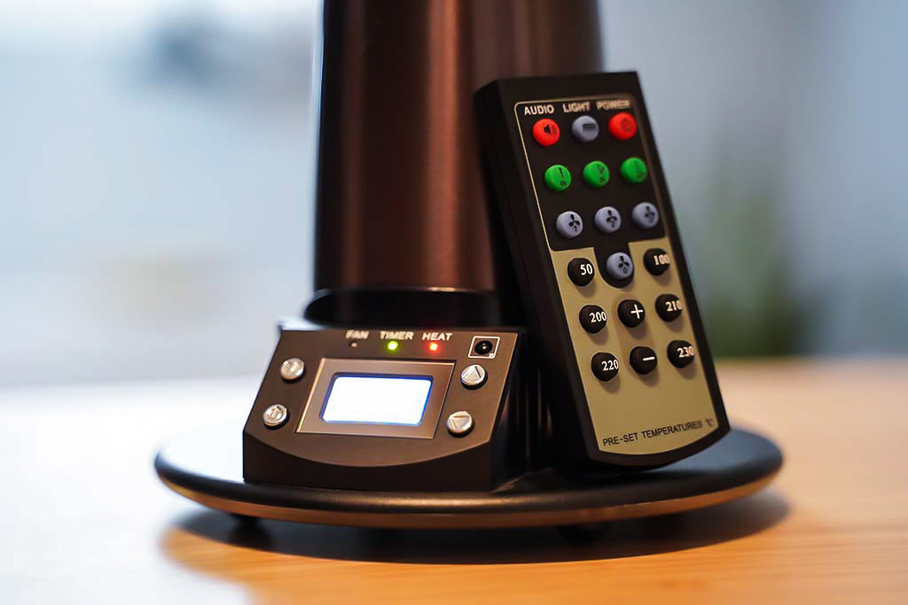 Controles del vaporizador Arizer Extreme Q