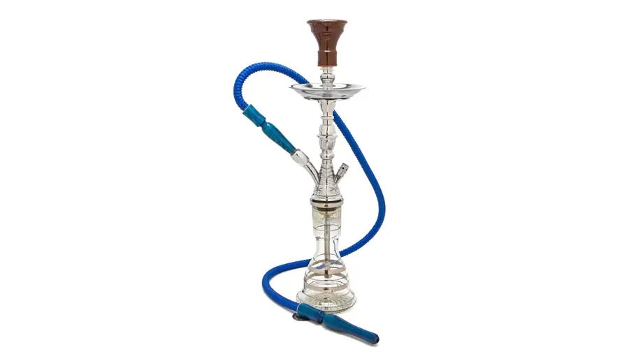 Cachimba Khalil Mamoon Mini Shamadan en color plata