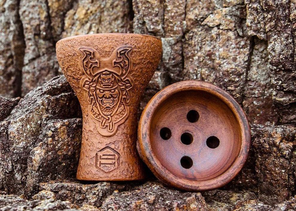 Cuenco para cachimba japonés Samurai
