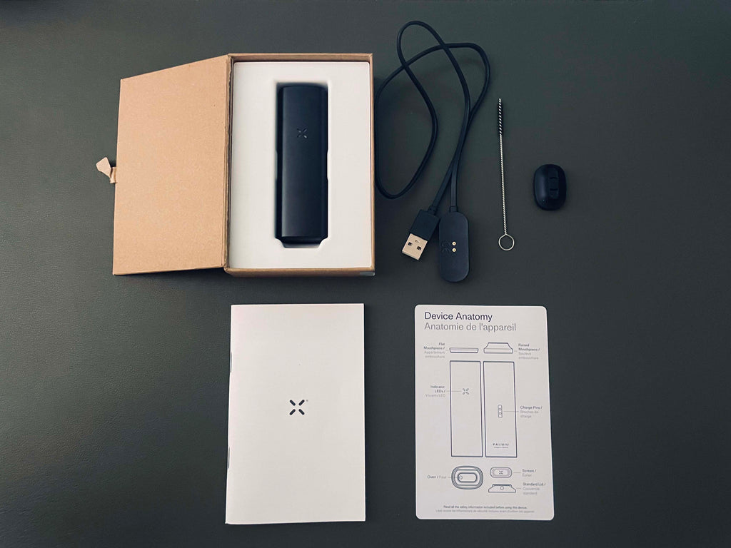 Revisión del mini vaporizador PAX Contenido de la caja