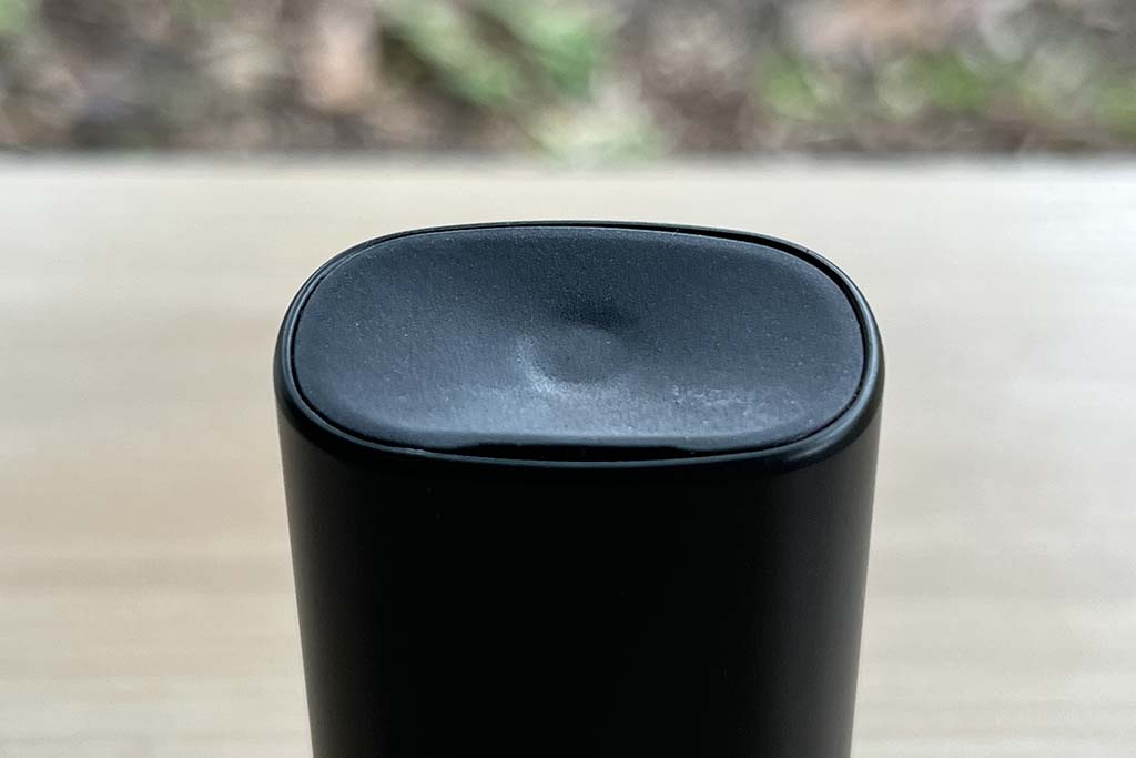 Revisión del mini vaporizador PAX Boquilla Botón Hoyuelo